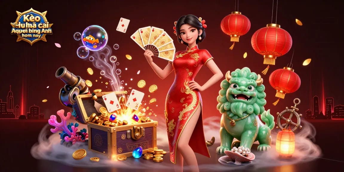 Kèo nhà cái Ngoại hạng Anh hôm nay delivers live betting insights with colorful playing cards and gold coins.