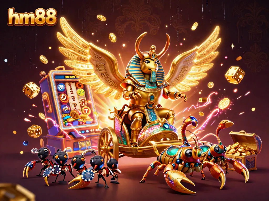 Experience the thrill of gameplay with hm88, showcasing vibrant casino elements with striking visuals.