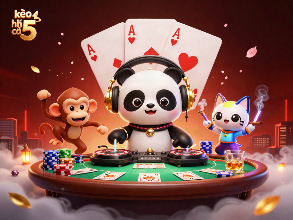 Spin the reels with the kèo nhà cái 5 while enjoying vibrant casino scenes filled with excitement.