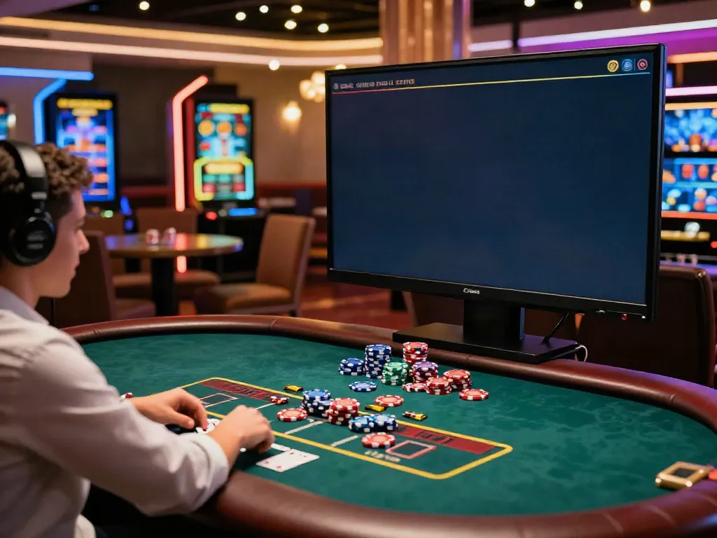 Player enjoying new non Gamstop casinos in modern online gaming environment