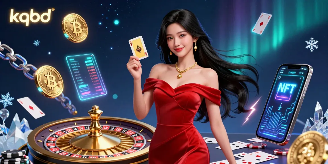 Experience kqbd excitement with a confident woman in an evening gown beside a roulette wheel.
