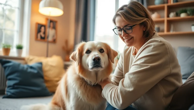 Attending a therapy session for depression treatment with a compassionate psychologist and a therapy dog.