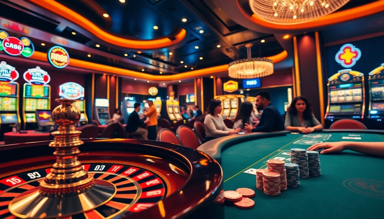 Experience the thrill of RR88 with vibrant slot machines and poker excitement.