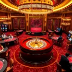 Engage in thrilling gaming at MM88.bar, featuring luxurious tables and vibrant slot machines.