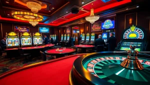 Experience an exhilarating gaming atmosphere at https://888now.ru.com/ with elegant tables and vibrant slot machines.
